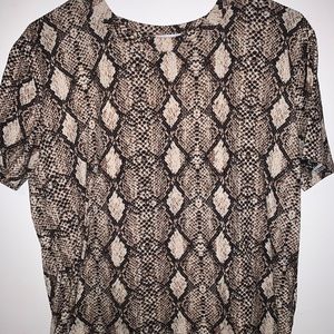 Nordstrom snake skin shirt